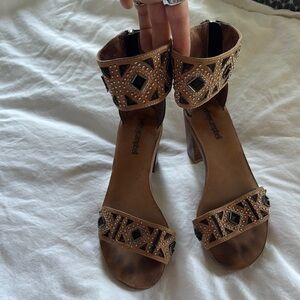 Jeffrey Campbell Ankle Strap Block Heel Sandal